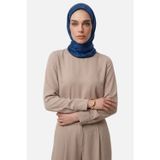 Chain Desen Ayrobin Jakar Eşarp İndigo