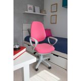 Chairlife Dole Gri Gövde/pembe Döşemeli Ofis Büro Sekreter Bilgisayar Çalışma Koltuğu Sandalyesi