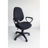 ChairLife DOLE , Siyah gövde/Siyah kumaş Ofis Büro Sekreter Çalışma Koltuğu Sandalyesi.