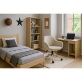 Chairlife Monev 1 Bej Kumaş, Metal Ayaklı, Ev ve Ofis Çalışma Koltuğu – Öğrenci, Ofis, Büro, Bilgisayar Sandalyesi