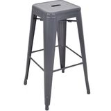 Chairlife Tolix Metal Bar Tabure - Antrasit - Gri