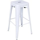 Chairlife Tolix Metal Bar Tabure - Beyaz