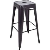 Chairlife Tolix Metal Bar Tabure - Siyah