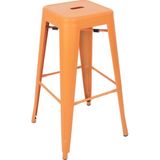 Chairlife Tolix Metal Bar Tabure - Turuncu