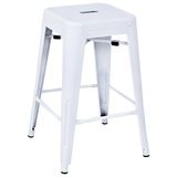 Chairlife Tolix Yüksek Metal Tabure - Beyaz