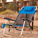 Chaırs Beach Star Light Plaj Şezlong Kamp Sandalye - Blue