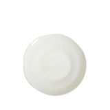 Chakra Amorf Porselen Servis Tabağı 27 Cm - Beyaz