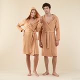 Chakra Armın Bambu Unısex Bornoz - Turuncu