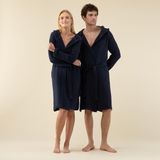 Chakra Armin Unisex Bornoz Marin Mavi - L