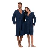 Chakra Armin Unisex Bornoz Marin Mavi