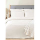 Chakra Bambu Ekru King Size Çift Kişilik Nevresim Takımı 200x200 Cm - Beyaz