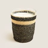 Chakra Boho Black&White Tığ İşi Kokulu Mum 14x17cm Siyah