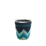 Chakra Boho Coastal Tığ İşi Kokulu Mum 14X17 cm Mavi