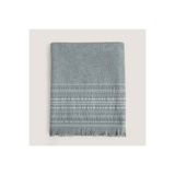 Chakra Derın Bambu Banyo Havlusu 100X150 Cm Çelik Mavi/Koyu Mavi