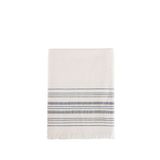 Chakra Derin Banyo Havlusu 100x150 Cm Ekru/Marin Mavi