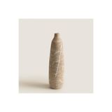 Chakra Dune Dar Form Bej/Beyaz Stoneware Vazo Küçük Boy Natural