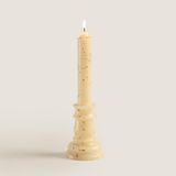 Chakra Flamme Kaideli Şamdan Mum Gold 25 cm Gold - 1