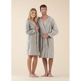 Chakra Floss Bambu Açık Unisex Bornoz - Gri