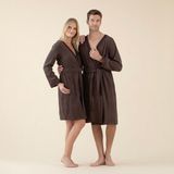 Chakra Floss Bambu Unısex Bornoz - Kahverengi