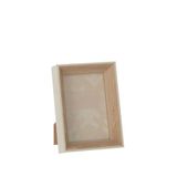 Chakra Krem Derinlikli Ahşap Fotoğraf Çerçevesi 13,5 X 4 X 18 Cm - Kahverengi