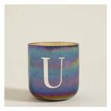 Chakra Metal U Harfli Kokulu Mum Gunmetal