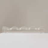 Chakra, Primrose 4 lü Cam Mumluk 36x6 cm Transparan