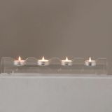 Chakra, Primrose 4 lü Cam Mumluk 36x6 cm Transparan