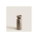 Chakra Silver Travertine Aura Orta Mumluk Natural