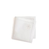 Chakra Snowflake Pamuklu 40x40 cm Beyaz Servis Peçetesi