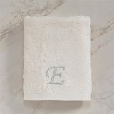 Chakra Solid Nakışlı Yüz Havlusu 50 x 90 cm Bambu ve Pamuk Karışımı Yumuşak Doku ile Lüks Deneyim - Ekru
