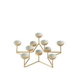 Chakra Tigo Tealight Altın Rengi Mumluk