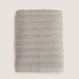Chakra Waved %100 Pamuk Banyo Havlusu 70X140 cm Grı - 70 x 140 cm - Gri