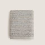Chakra Waved %100 Pamuk El Havlusu 30X40 cm Gri - 100 x 180 cm