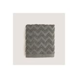 Chakra Zigzag %100 Pamuk El Havlusu 30x40 cm Antrasit