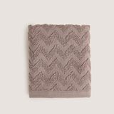 Chakra Zigzag %100 Pamuk El Havlusu 30X40 cm Lila - 30 x 40 cm