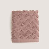 Chakra Zigzag %100 Pamuk El Havlusu 30X40 cm Murdum - 30 x 40 cm - Mürdüm