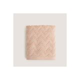 Chakra Zigzag %100 Pamuk El Havlusu 30x40 cm Somon