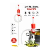 chakran store Fıçı Varil için Uzun Boy Emme Basma Pompa Süt Zeytinyağı Sıvı Mazot Benzin Aktarma Pompası