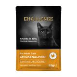 Challenge Konserve Kedi Pouch Tavuk Ciğer 85 gr