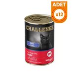 Challenge Pate Sığır Etli Yetişkin Konserve Kedi Maması - 400 Gr 12 Adet