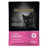 Challenge Pouch Kitten Tavuklu 85 gr Yavru Kedi Yaş Mamas