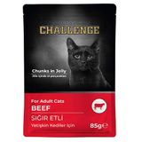 Challenge Pouch Sığır Etli Yetişkin 85 gr Kedi Yaş Maması
