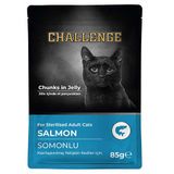 Challenge Pouch Somonlu Kısırlaştırılmış 85 gr Kedi Yaş Maması