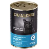 Challenge Somonlu Kısırlaştırılmış Jöle Et Parçalı 400 gr Kedi Konservesi