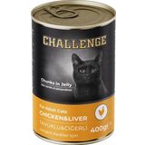 Challenge Tavuklu Ciğerli 400 GR Yetişkin Kedi Konservesi