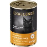 Challenge Tavuklu Ciğerli Premium Kedi Konservesi 400 gr Seçici Mama Segmenti İçin
