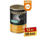 Challenge Tavuklu Yetişkin Konserve Köpek Maması - 400 Gr 12 Adet