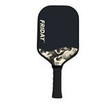 Challenger Friday Kürek, İki Katmanlı T700 Ham Karbon Fiber, Köpük Enjeksiyonlu Duvarlar, USAP Onaylı, Petek Çekirdeği, Tenis Tarzı Kavrama, Spin için Kumlu Yüzey (Hayalet, 1)