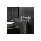 Chalybes Premium Yapışkanlı Açık Gri Metal Banyo Havluluğu - Modern Seri