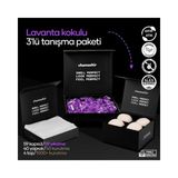 chamashir 3'lü Set - Kapsül Çamaşır Deterjanı Lavanta Kokulu - Kurutma Mendili - Yün Kurutma Topu